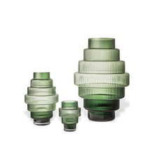 Load image into Gallery viewer, Small Green Steps Vase