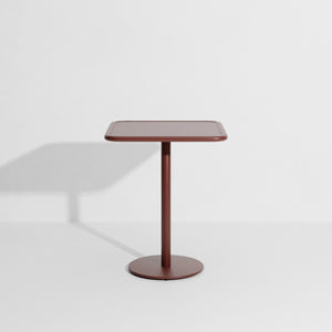 Week-end Garden Square Bistro Table - 2 Heights