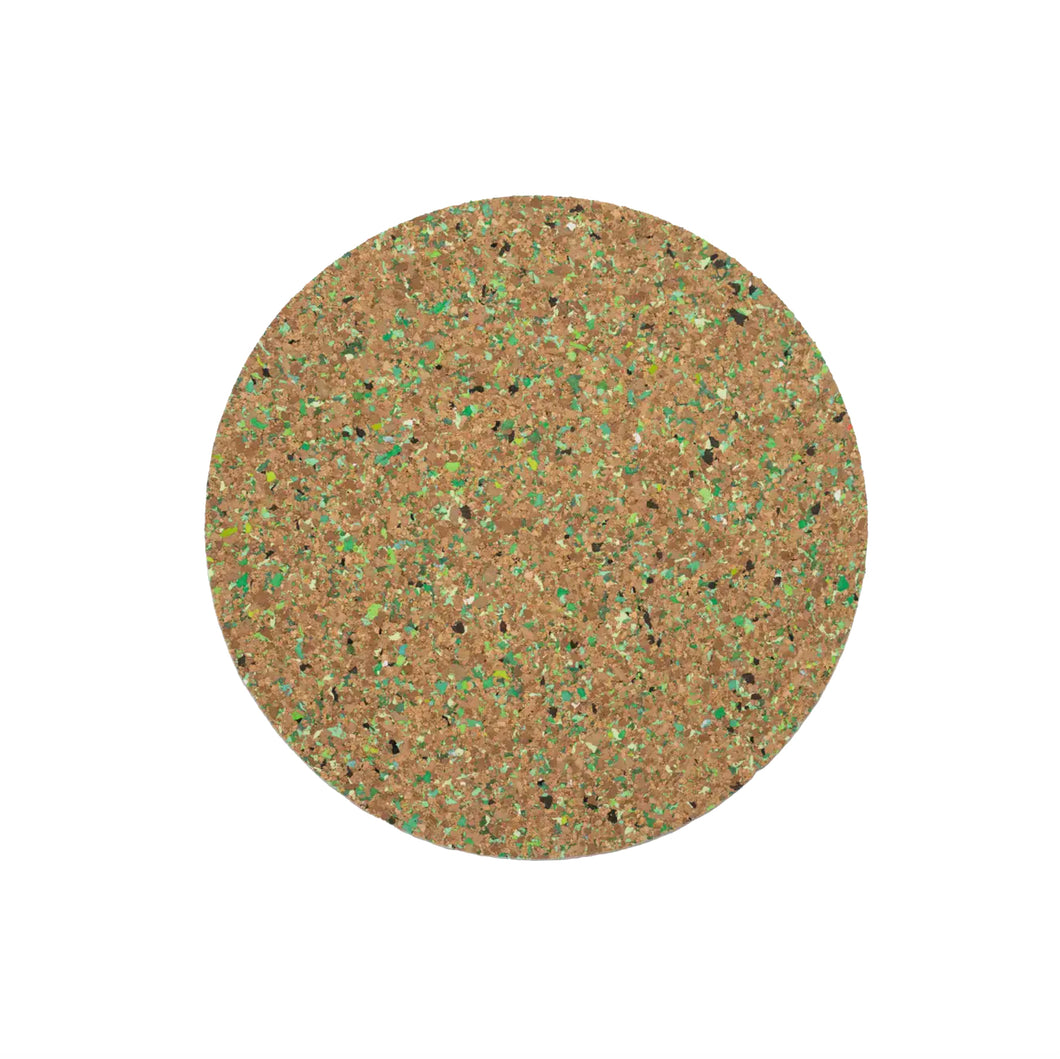 Speckled Cork Placemat - Green