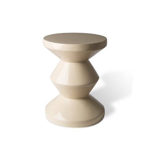 Zig Zag Stool Beige