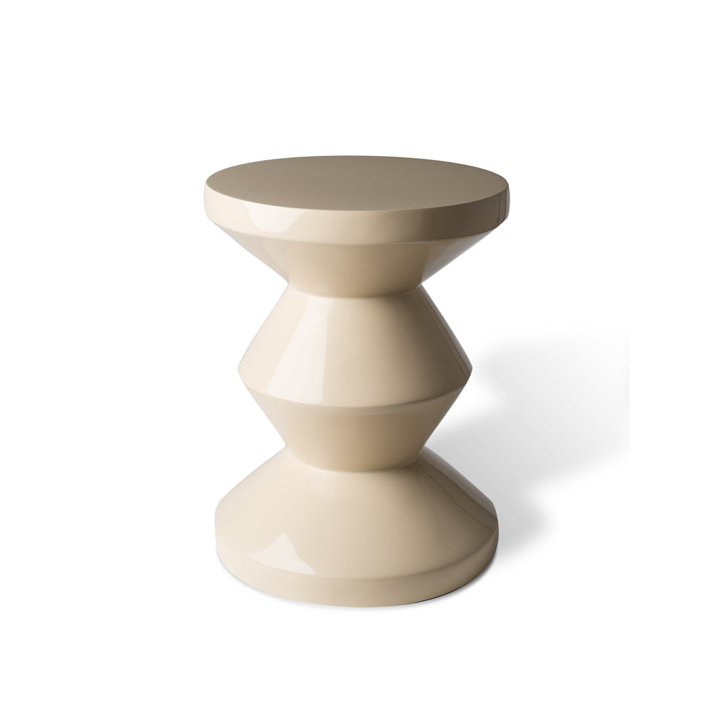 Zig Zag Stool Beige