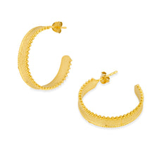 Load image into Gallery viewer, Silvia Gold Hoop Earrings