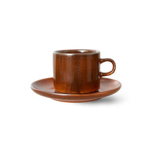 Load image into Gallery viewer, HKLiving Burned Orange Cup &amp; Saucer