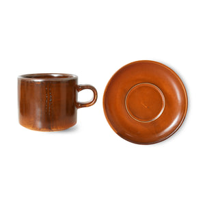 HKLiving Burned Orange Cup & Saucer