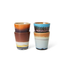Load image into Gallery viewer, HKliving 70&#39;s Ceramic Solar Ristretto Cups - Set of Four