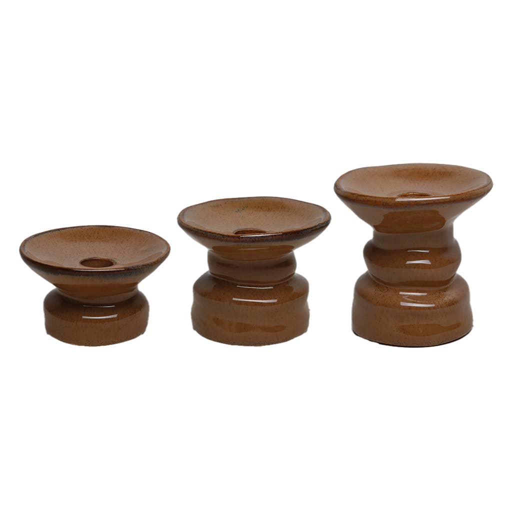 Padre Earthenware Candle Holder - 3 Sizes