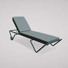 Load image into Gallery viewer, Barceloneta Outdoors Sun Lounger with Wheels