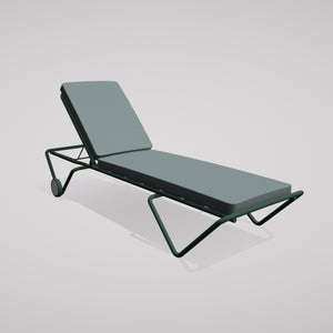 Barceloneta Outdoors Sun Lounger with Wheels