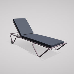 Barceloneta Outdoors Sun Lounger with Wheels
