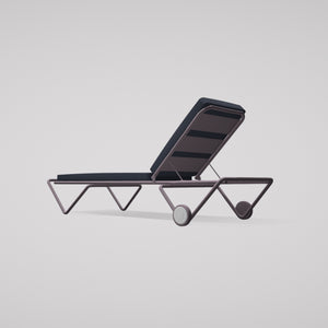 Barceloneta Outdoors Sun Lounger with Wheels