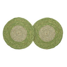 Load image into Gallery viewer, Seagrass Placemats Set of 2 - Dark Green