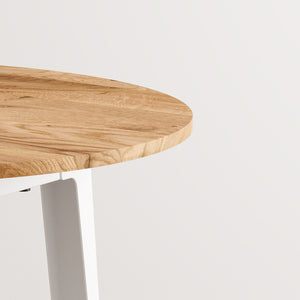 Tiptoe New Modern Round Table | Reclaimed Wood