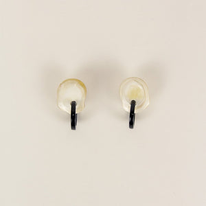 Cotton Horn Earrings