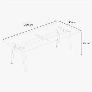 TIPTOE New Modern Wood Meeting Table | 3 Sizes