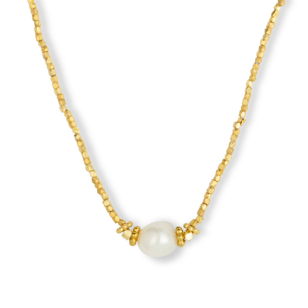 Bluebell Pearl Choker Necklace