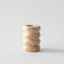 Load image into Gallery viewer, Travertine Candle Holder - M and L