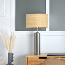 Load image into Gallery viewer, Rafia Natural Moon Lamp Shade