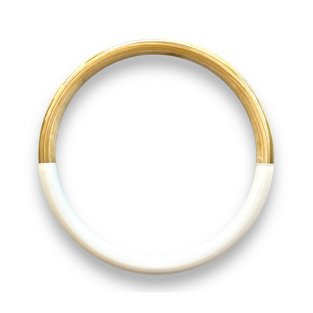 White Buffalo Horn Lacquered Bangle