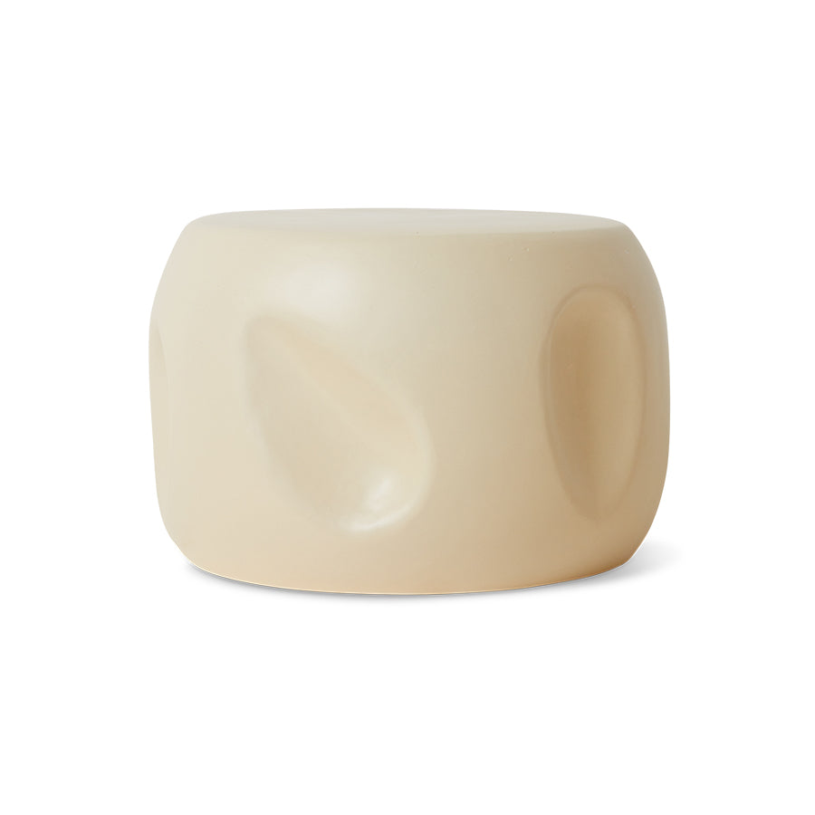HKLiving Currents Ceramic Side Table Shell