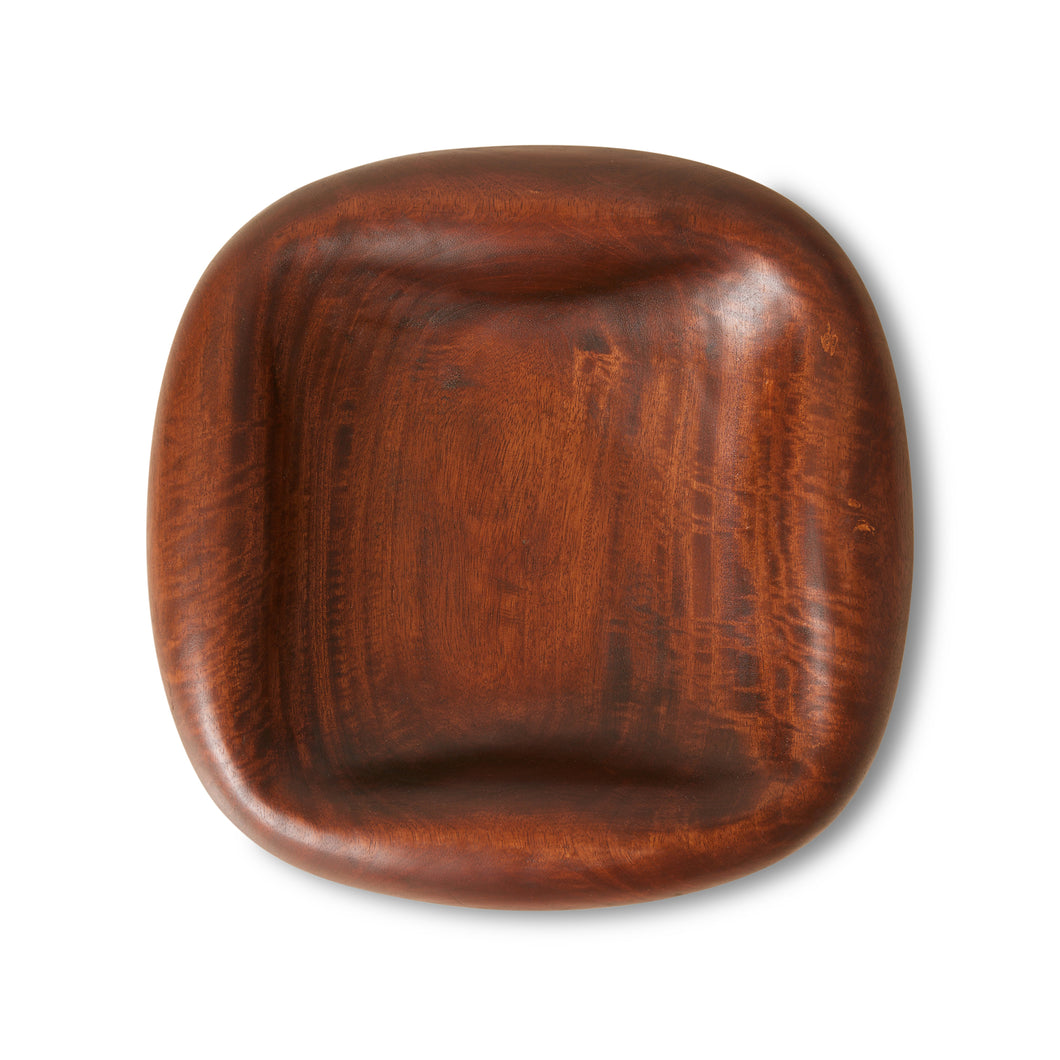 HKliving Wooden Fruit Bowl