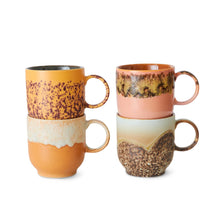 Load image into Gallery viewer, HKliving 70&#39;s Ceramic Cape Café Mugs - Set of Four
