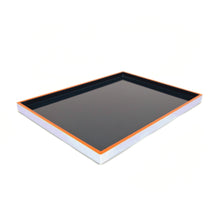 Load image into Gallery viewer, Large Dark &amp; Light Blue Lacquered Tray