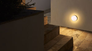 Plaff-On Flat Outdoor Wall Light