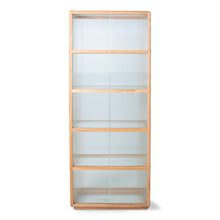 Load image into Gallery viewer, HKliving Ribbed Glass Display Cabinet