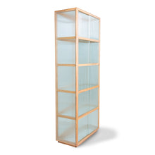 Load image into Gallery viewer, HKliving Ribbed Glass Display Cabinet