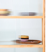 Load image into Gallery viewer, HKliving Ribbed Glass Display Cabinet