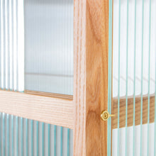 Load image into Gallery viewer, HKliving Ribbed Glass Display Cabinet