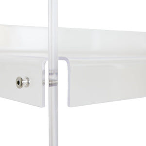 HKliving Clear Acrylic Shelving - 1 Column