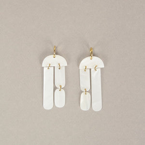 Mother Of Pearl Pendant Earrings