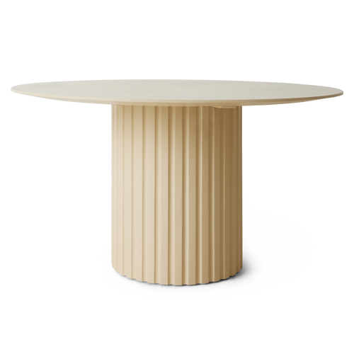 HKLIVING Cream Pillar Dining Table