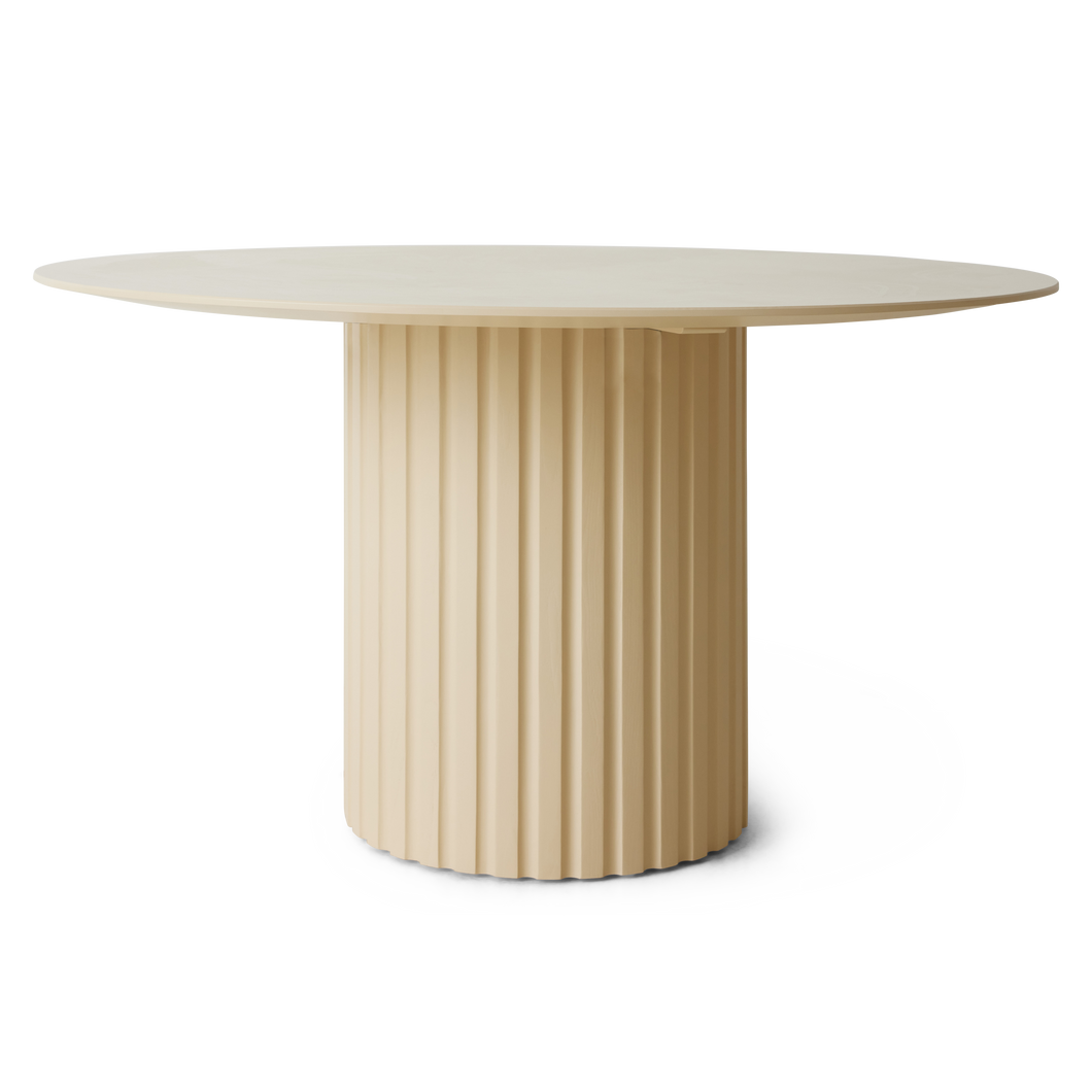 HKLIVING Cream Pillar Dining Table