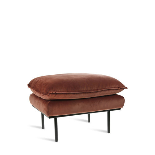 HKliving Retro Velvet Pouf
