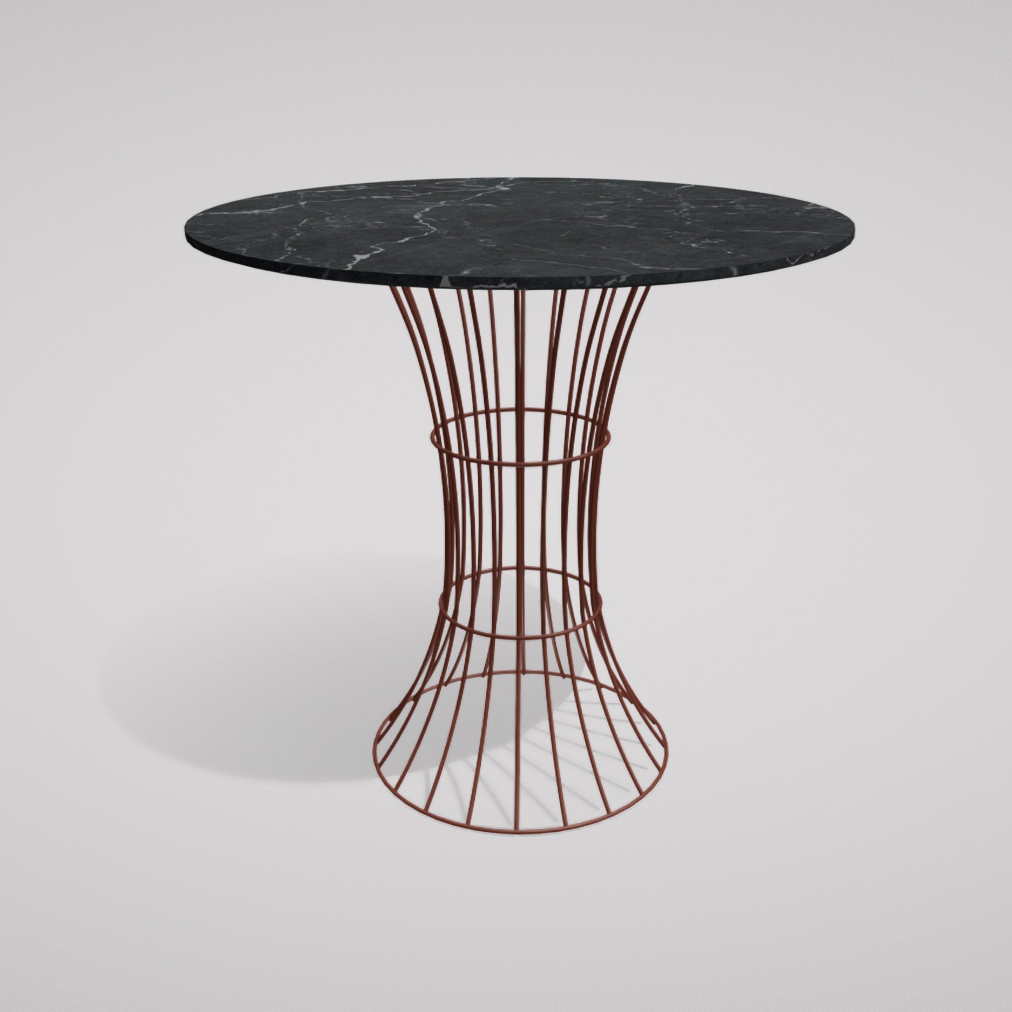 Porcelain top dining shop table