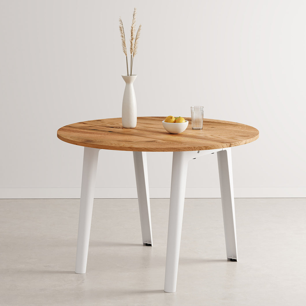 TIPTOE New Modern Round Table | Reclaimed Wood