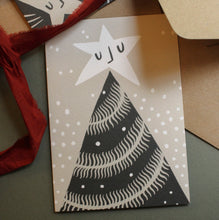 Load image into Gallery viewer, &#39;Tinsel Tree&#39; Christmas Greeting Card
