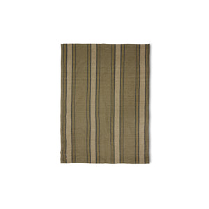 HKliving Striped Tea Towel - Sand & Cream