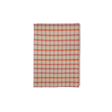 Load image into Gallery viewer, HKliving Check Tea Towel - Strawberry &amp; Cream