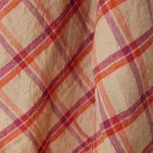 Load image into Gallery viewer, HKliving Check Tea Towel - Strawberry &amp; Cream