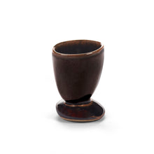 Load image into Gallery viewer, Out Of Lines - Egg Cup Black Brown