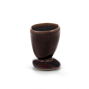 Out Of Lines - Egg Cup Black Brown