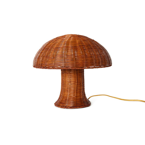 HKliving Natural Brown Rattan Table Lamp