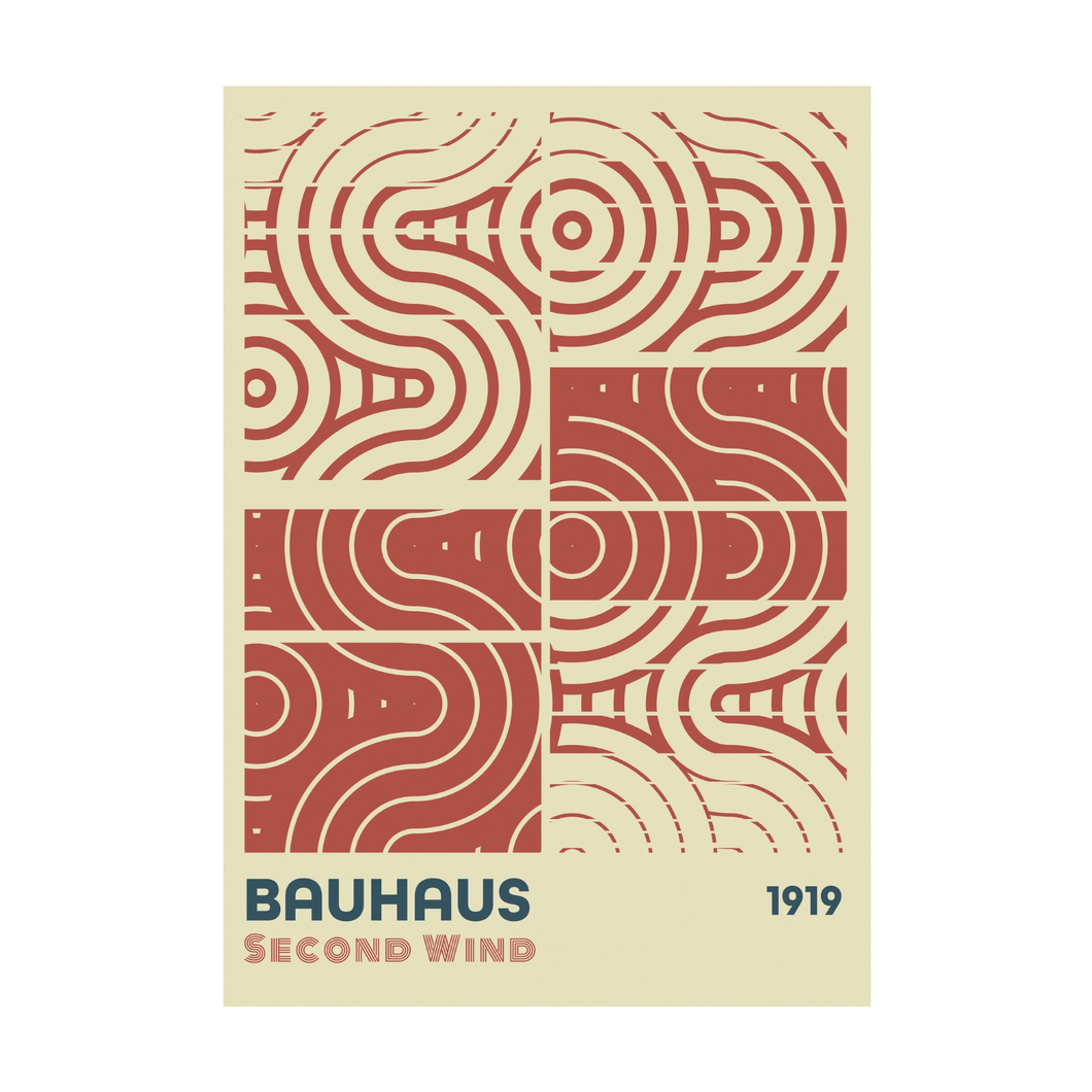 Mid Century Bauhaus Inspired  - A2 Print