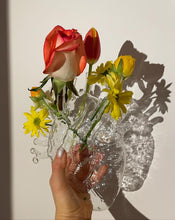 Load image into Gallery viewer, &quot;Love In Bloom&quot; Glass Heart Vase