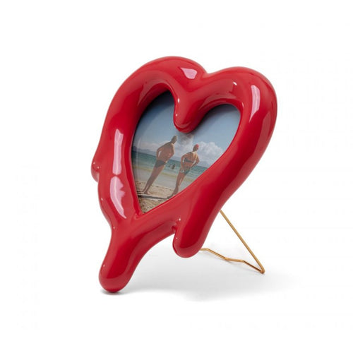 Melted Red Heart Frame & Mirror