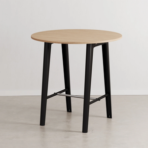 Tiptoe New Modern Round High Table | Eco-certified Wood