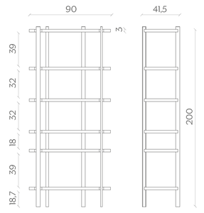 Miniforms Milonga Bookcase Ex-Display